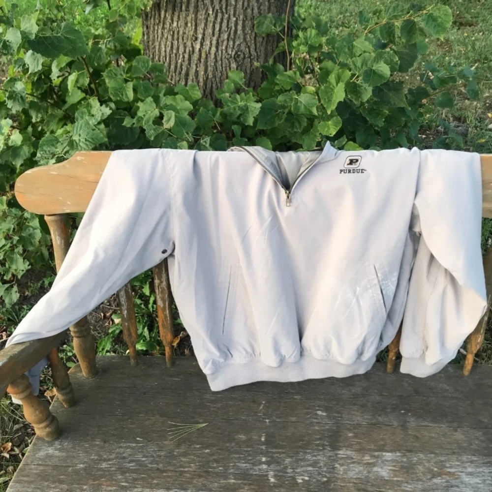 Vintage Purdue Pullover half zip jacket